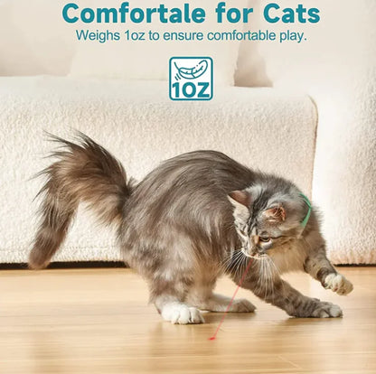 🔦 Adjustable Cat Laser Collar – USB Rechargeable Interactive Toy