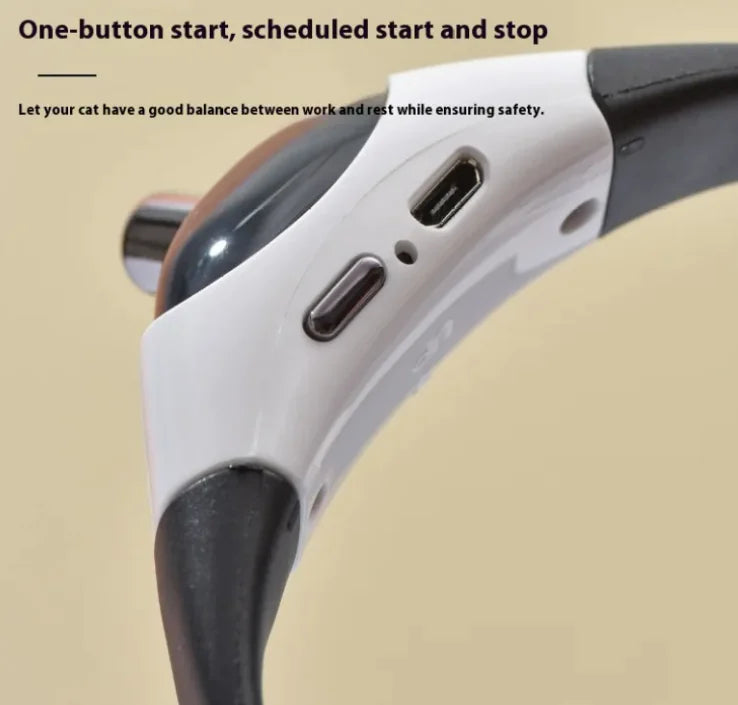 🔦 Adjustable Cat Laser Collar – USB Rechargeable Interactive Toy